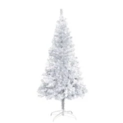 Artificial Christmas Tree With Stand Silver 150 Cm PET