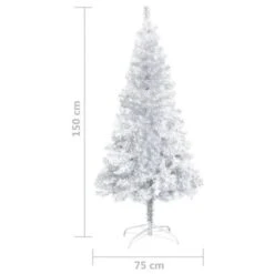 Artificial Christmas Tree With Stand Silver 150 Cm PET -Christmas Lights Store 244711 1947535 F
