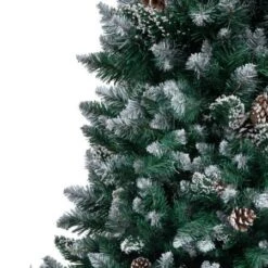 Artificial Christmas Tree With Pine Cones And White Snow 210 Cm -Christmas Lights Store 244717 1947567 F