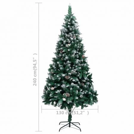 Artificial Christmas Tree With Pine Cones And White Snow 240 Cm 6 Artificial Christmas Tree With Pine Cones And White Snow 240 Cm - Image 6