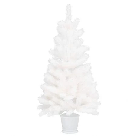 Artificial Christmas Tree Lifelike Needles White 90 Cm 2 Artificial Christmas Tree Lifelike Needles White 90 Cm - Image 2