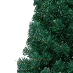 Artificial Half Christmas Tree With Stand Green 150 Cm PVC -Christmas Lights Store 244725 1947619 F