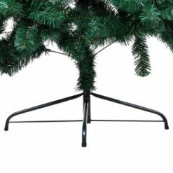 Artificial Half Christmas Tree With Stand Green 150 Cm PVC -Christmas Lights Store 244725 1947621 F