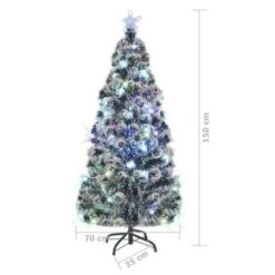 Artificial Christmas Tree With Stand/LED 150 Cm 170 Branches 15 Artificial Christmas Tree With Stand/LED 150 Cm 170 Branches -Christmas Lights Store 244825 1948343 F