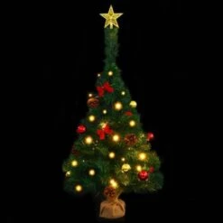 Artificial Christmas Tree With Baubles And LEDs Green 64 Cm -Christmas Lights Store 244843 2332171 F