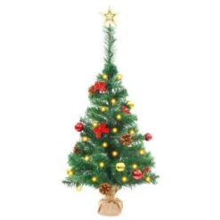 Artificial Christmas Tree With Baubles And LEDs Green 64 Cm -Christmas Lights Store 244843 2332177 F
