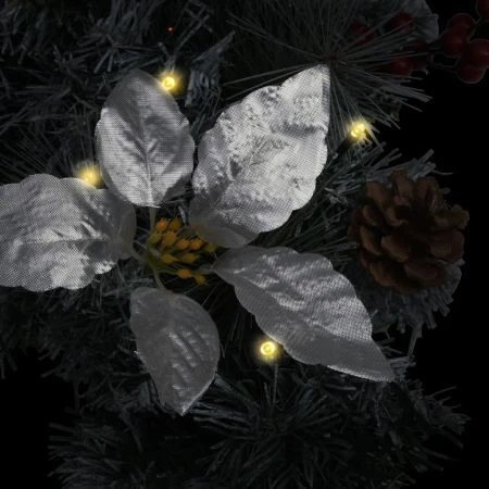 Christmas Garland With LED Lights Green 2.7 M PVC 4 Christmas Garland With LED Lights Green 2.7 M PVC - Image 4