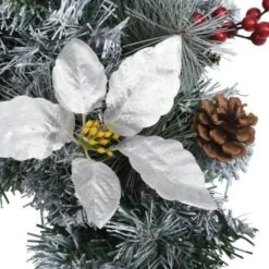 Christmas Garland With LED Lights Green 2.7 M PVC 12 Christmas Garland With LED Lights Green 2.7 M PVC -Christmas Lights Store 244851 1948551 F