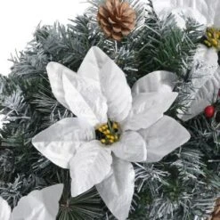 Christmas Arch With LED Lights Green 90 Cm PVC 8 Christmas Arch With LED Lights Green 90 Cm PVC -Christmas Lights Store 244867 1948643 F