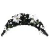 Christmas Arch With LED Lights Black 90 Cm PVC