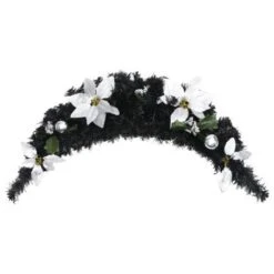 Christmas Arch With LED Lights Black 90 Cm PVC -Christmas Lights Store 244871 1948667 F
