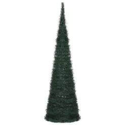 Pop-up String Artificial Christmas Tree With LED Green 150 Cm -Christmas Lights Store 244873 2332243 F