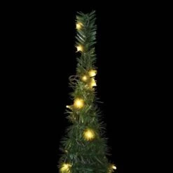 Pop-up String Artificial Christmas Tree With LED Green 150 Cm -Christmas Lights Store 244873 2332245 F