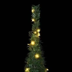Pop-up String Artificial Christmas Tree With LED Green 180 Cm -Christmas Lights Store 244875 2332261 F