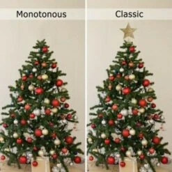 Glittered Christmas Tree Topper 25cm Metal Star Treetop 30 LED Xmas Topper Star For Christmas Tree Decoration (Gold) -Christmas Lights Store 249741 2019871 F