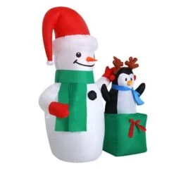 Jingle Jollys Inflatable Christmas 1.8M Snowman LED Lights Outdoor Decorations 13 Jingle Jollys Inflatable Christmas 1.8M Snowman LED Lights Outdoor Decorations -Christmas Lights Store 251719 2251153 F
