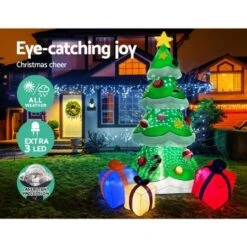 Jingle Jollys 3M Christmas Inflatable Tree LED Lights Outdoor Xmas Decorations -Christmas Lights Store 251721 2041701 F