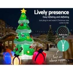 Jingle Jollys 3M Christmas Inflatable Tree LED Lights Outdoor Xmas Decorations -Christmas Lights Store 251721 2041703 F