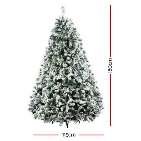 Jingle Jollys Christmas Tree 1.8M 6FT Xmas Decorations Great Snowy Green 2 Jingle Jollys Christmas Tree 1.8M 6FT Xmas Decorations Great Snowy Green - Image 2