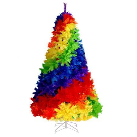 Jingle Jollys Christmas Tree 2.1M 7ft Xmas Colourful Rainbow Multi-colour 1 Jingle Jollys Christmas Tree 2.1M 7ft Xmas Colourful Rainbow Multi-colour