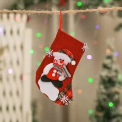 4P Christmas Stockings Gift Bag Candy Pouch Bag Medium Size 16x23cm 12 4P Christmas Stockings Gift Bag Candy Pouch Bag Medium Size 16x23cm -Christmas Lights Store 256229 2098803 F