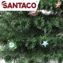 SANTACO Christmas Tree 1.8M 6Ft Xmas Decorations Fibre Optic Multicolour Lights -Christmas Lights Store 256383 2100721 F