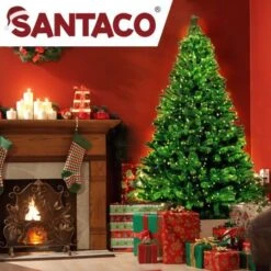 SANTACO Christmas Tree 1.5M 5Ft Xmas Home Garden Decor Warm LED Lights -Christmas Lights Store 256389 2100775 F