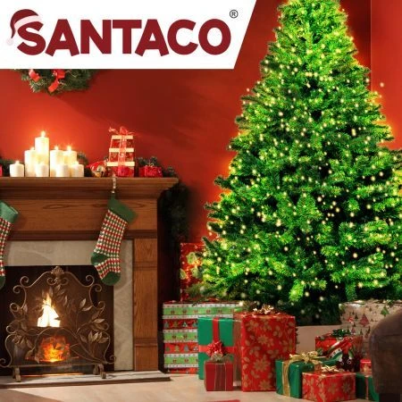 SANTACO Christmas Tree 2.4M 8Ft Xmas Home Garden Decor Warm LED Lights 8 SANTACO Christmas Tree 2.4M 8Ft Xmas Home Garden Decor Warm LED Lights - Image 8