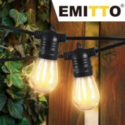 EMITTO 10M Festoon String Lights Christmas Wedding Party Waterproof Outdoor -Christmas Lights Store 256471 2101443 F