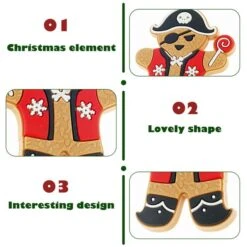 43pcs Gingerbread Man Pirates Ornaments For Christmas Tree Decorations Hanging -Christmas Lights Store 256725 2103593 HD