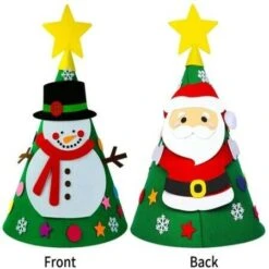 3D DIY Felt Christmas Tree Decorations For Kids New Year Gift 70x50cm -Christmas Lights Store 256727 2103605 F