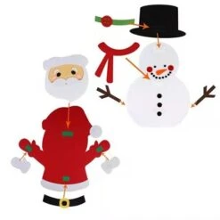 3D DIY Felt Christmas Tree Decorations For Kids New Year Gift 70x50cm -Christmas Lights Store 256727 2103621 F