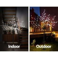 Jingle Jollys 1.8M LED Christmas Tree Blossom Twig Optic Fiber Cold White 12 Jingle Jollys 1.8M LED Christmas Tree Blossom Twig Optic Fiber Cold White -Christmas Lights Store 256793 2106243 F