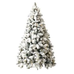 Jingle Jollys Snowy Christmas Tree 1.8M 6FT LED Lights Xmas Decorations Warm White -Christmas Lights Store 256795 2129189 F
