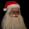 Merry Christmas Santa Claus Latex Mask Outdoor Ornamen Cute Santa Claus Costume Masquerade Wig Beard Dress Up Xmas Party - Male