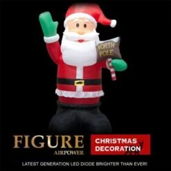 Stockholm Christmas Inflatables GIANT SANTA 5m Height Warm White Xmas Decor -Christmas Lights Store 256937 2383665 F