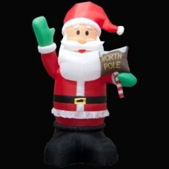 Stockholm Christmas Inflatables GIANT SANTA 5m Height Warm White Xmas Decor -Christmas Lights Store 256937 2383671 F