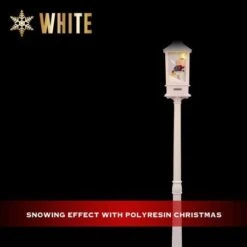 Stockholm Christmas Lights Solar LED Musical Lamppost 156cm White Party Decor -Christmas Lights Store 256943 2384373 F