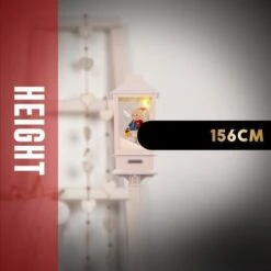 Stockholm Christmas Lights Solar LED Musical Lamppost 156cm White Party Decor -Christmas Lights Store 256943 2384383 F