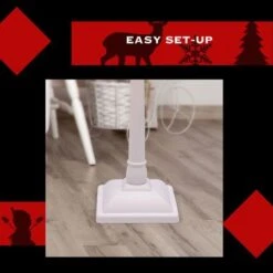 Stockholm Christmas Lights Solar LED Musical Lamppost 156cm White Party Decor