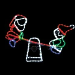 Stockholm Christmas Lights Motif LED Ropelight Santa Elf Seesaw Multi Colour -Christmas Lights Store 256947 2384613 F
