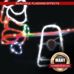 Stockholm Christmas Lights Motif LED Ropelight Santa Elf Seesaw Multi Colour -Christmas Lights Store 256947 2384617 F