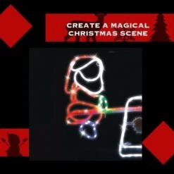 Stockholm Christmas Lights Motif LED Ropelight Santa Elf Seesaw Multi Colour -Christmas Lights Store 256947 2384619 F