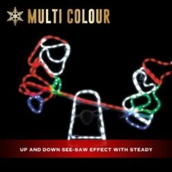 Stockholm Christmas Lights Motif LED Ropelight Santa Elf Seesaw Multi Colour -Christmas Lights Store 256947 2384629 F