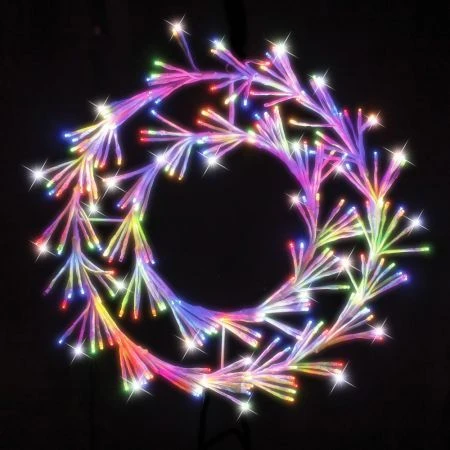 Stockholm Christmas Lights LED Cluster Wreath 45cm Twinkle 256 Multi Colour 1 Stockholm Christmas Lights LED Cluster Wreath 45cm Twinkle 256 Multi Colour