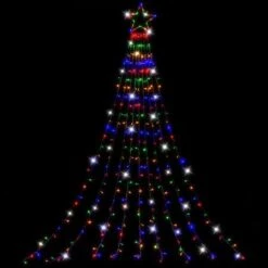 Stockholm Christmas Lights LED Star Cascade 3.5m Multi Colour LEDs Garden Decor -Christmas Lights Store 256955 2384727 F