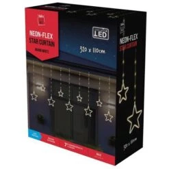 Stockholm Christmas Lights LED NEON Flex Star Curtain 9pc Warm White LEDs 13 Stockholm Christmas Lights LED NEON Flex Star Curtain 9pc Warm White LEDs -Christmas Lights Store 256957 2108575 F