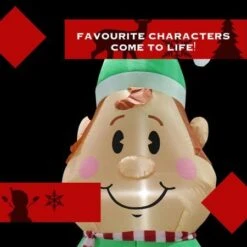 Stockholm Christmas Inflatables Airpower ELF 2.4m RED SHIRT White LEDs 9 Stockholm Christmas Inflatables Airpower ELF 2.4m RED SHIRT White LEDs -Christmas Lights Store 256973 2108787 F