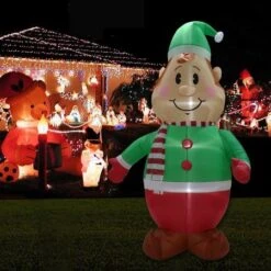 Stockholm Christmas Inflatables Airpower ELF 2.4m RED SHIRT White LEDs 13 Stockholm Christmas Inflatables Airpower ELF 2.4m RED SHIRT White LEDs -Christmas Lights Store 256973 2108795 F