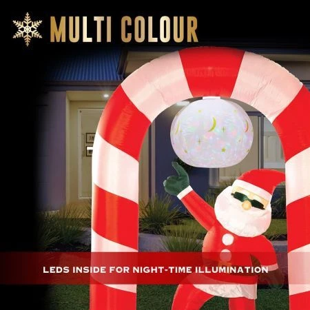 Stockholm Christmas Inflatables Airpower Santa Spinning 2.1m Red Green Blue 2 Stockholm Christmas Inflatables Airpower Santa Spinning 2.1m Red Green Blue - Image 2